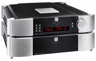 MOON 850P High-End Előerősítő Kétszínű fekete-ezüst #1